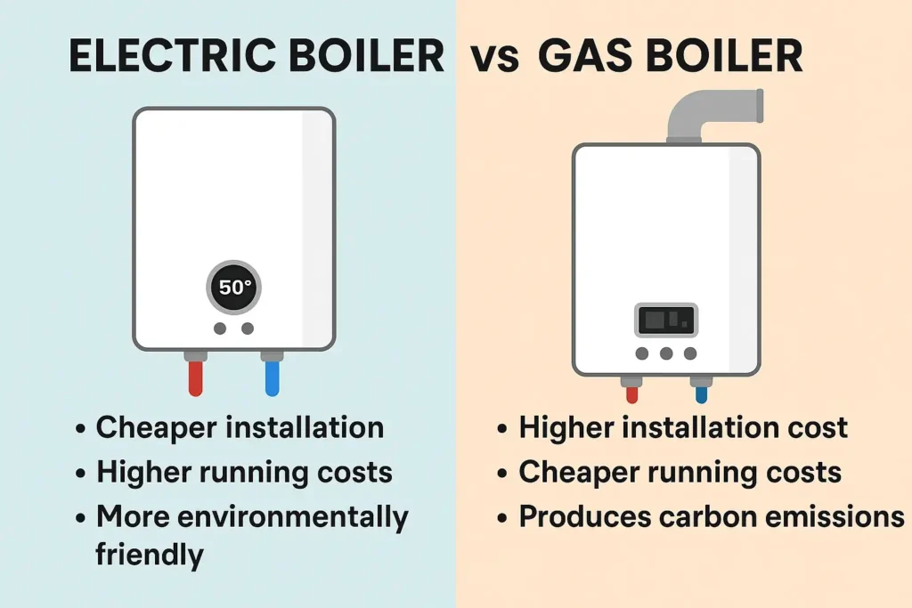 Electric Boilers vs Gas Boilers