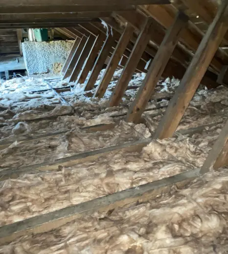 Completed mineral wool loft insulation installed by H&R Energy Solutions