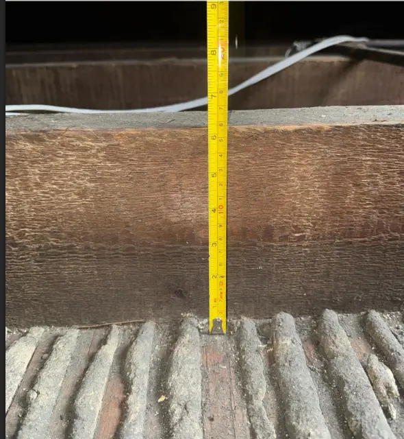 Loft insulation survey measurement before installation